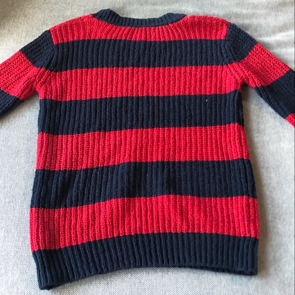 Navy & Red Striped Sweater - Picture 2 of 7